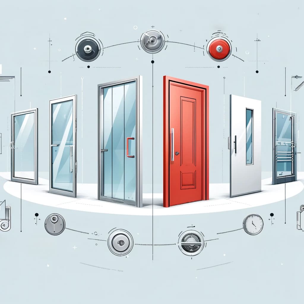 Custom commercial doors designed for security and functionality.